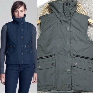 Aether Women’s Insulated Quilted Vega Vest Mock Collar Outdoor Gray Size 1/US XS
